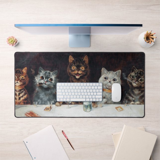 Katzen, Louis Wain Schreibtischunterlage (Büro 1)