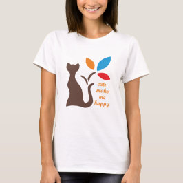 Katzen machen mich glücklich T-Shirt