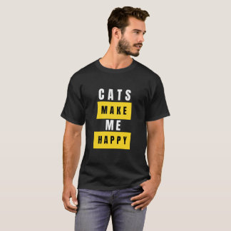 Katzen machen mich glücklich T-Shirt