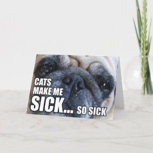 KATZEN MACHEN MICH KRANK... SO SICKEL   ALLERGY ME KARTE