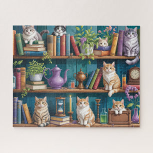 Katzen Magisches Bücherregal