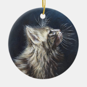 Katzen-Malereikunst Engels-helle Maines Coone Keramikornament