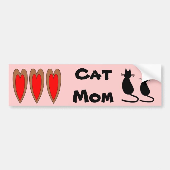 Katzen-Mama-Autoaufkleber Autoaufkleber (Vorne)