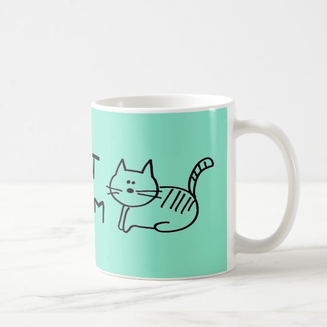 Katzen-Mama Kaffeetasse (Rechts)