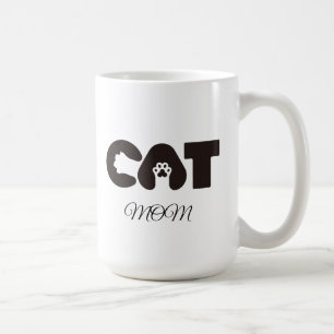 Katzen-Mama-Kaffeetasse – Cute Pow mit Buchstaben  Kaffeetasse