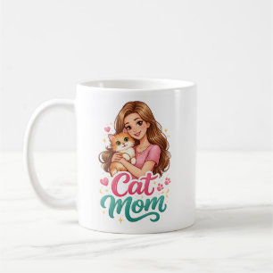 Katzen-Mama-Kaffeetasse – Süßes Geschenk für Katze Kaffeetasse