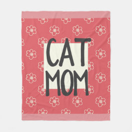 Katzen-Mama-mittlere Fleece-Decke Fleecedecke