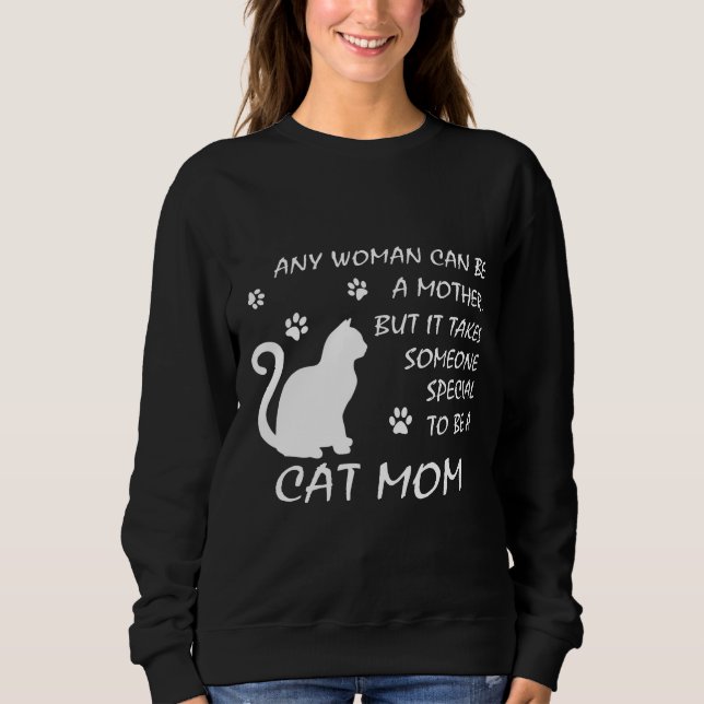 Katzen-Mama-Sweatshirt-lustige Geschenke für Sweatshirt (Vorderseite)