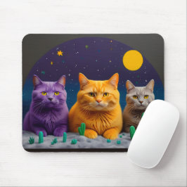 Katzen-Mauspad – Perfektes Geschenk für Katzenlieb Mousepad