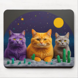 Katzen-Mauspad – Perfektes Geschenk für Katzenlieb Mousepad