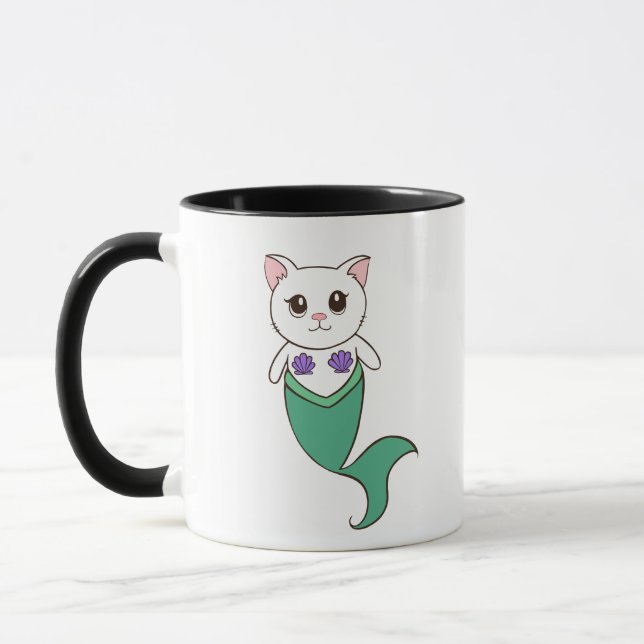 Katzen-Meerjungfrau Purrmaid Tasse (Links)