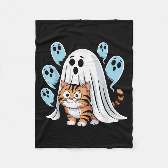 Katzen-Meme Lustige Soky Halloween-Kitty  Fleecedecke (Vorderseite)