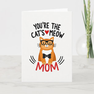 Katzen-Miau-Beste-Mom-Illustrationskarte Karte