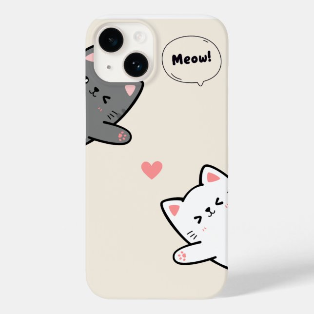 KATZEN-MIAU-DESIGN-HANDYHÜLLE Case-Mate iPhone 14 HÜLLE (Rückseite)