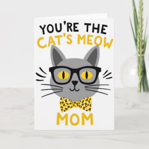 Katzen-Miau-Karte für meine erstaunliche Mutter Karte