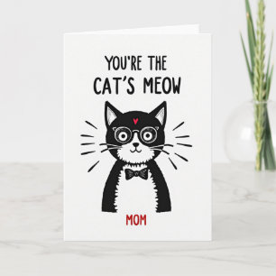 Katzen-Miau-Liebende-Mutter-Tag-Karte Karte