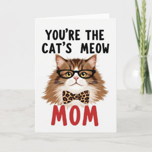 Katzen-Miezekätzchen-Mama-Illustrationskarte Karte