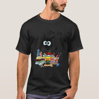 Katzen mir geht's gut  Quilten Liebe Katzen T-Shirt