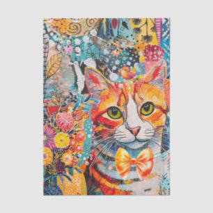 Katzen-Misch-Misch-Papier-Collage Seidenpapier