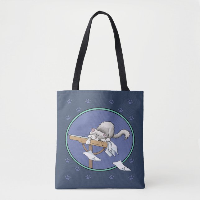 Katzen-Mischmasch-Muster Tasche (Vorderseite)