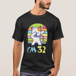 Katzen mit Herzvergnügen an mir Sie 32 Jahre alt T-Shirt