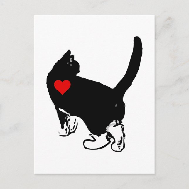 Katzen mit Liebe Postkarte (Vorderseite)