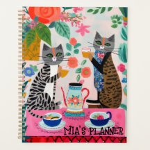 Katzen mit Tee-Whimsikal-Helle