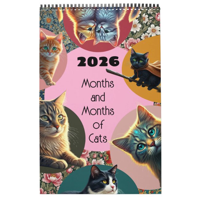 Katzen Monate Katzenliebhaber Kätzchen verrückt Kalender (Titelbild)