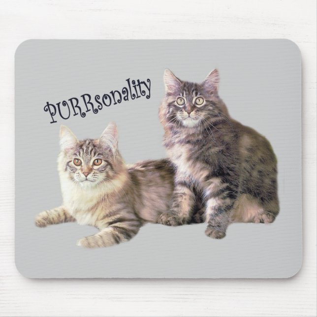 Katzen Mousepad PURRsonality (Vorne)