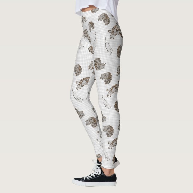 Katzen Muster Leggings (Links)