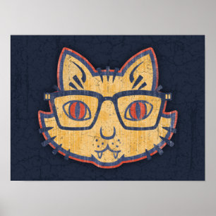 Katzen-Nerd Poster
