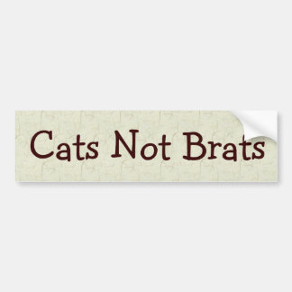 Katzen-nicht Gören Autoaufkleber