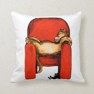 Katzen-Nickerchen-Ursprüngliche Kunst durch Kissen