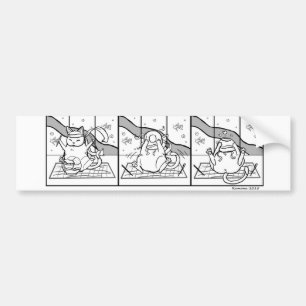 Katzen-Nudel Bumber Aufkleber Autoaufkleber