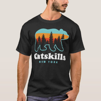Katzen Ny Bärenberge Camping Wandern Neues Mädchen T-Shirt