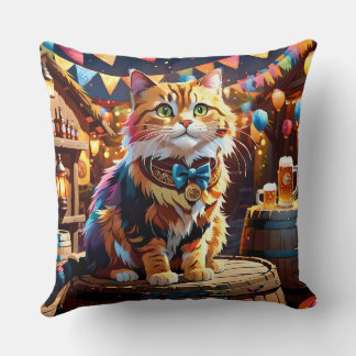 Katzen Oktoberfest Kissen