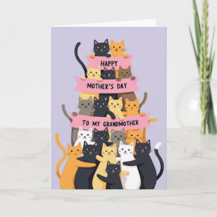 Katzen-Omas-Tag-Karte Karte