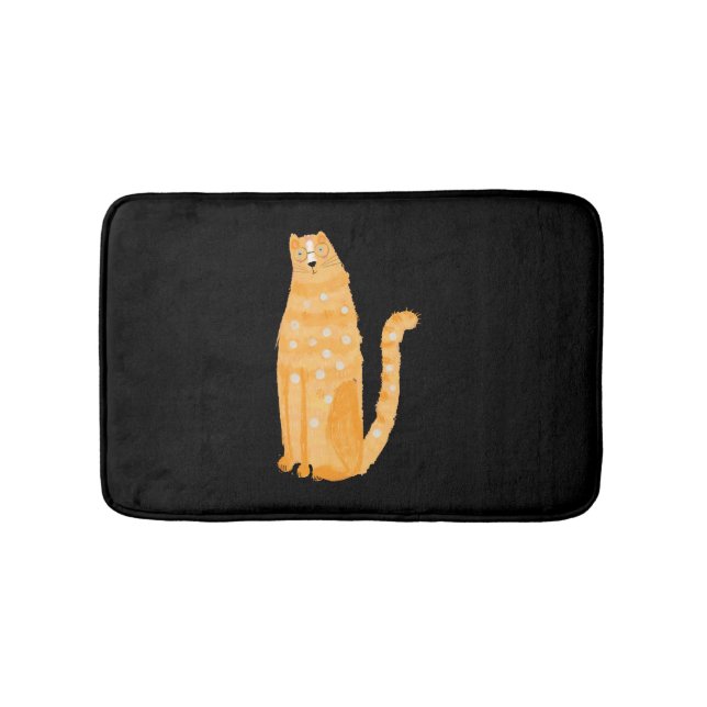 Katzen Orange Badematte (Vorderseite)