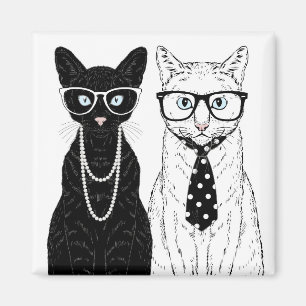 Katzen-Paare Magnet