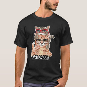 Katzen-Papa-Sonnenbrille Bester Katzenvater Aller  T-Shirt