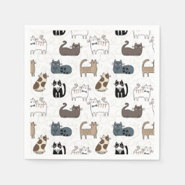 Katzen-Papier-Servietten, Kitty Kitten Party Serviette