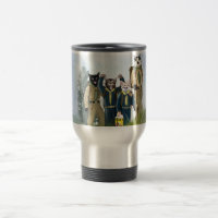 Katzen-Pfadfinder-Lagerfeuer-Kakao-Reise-Tasse