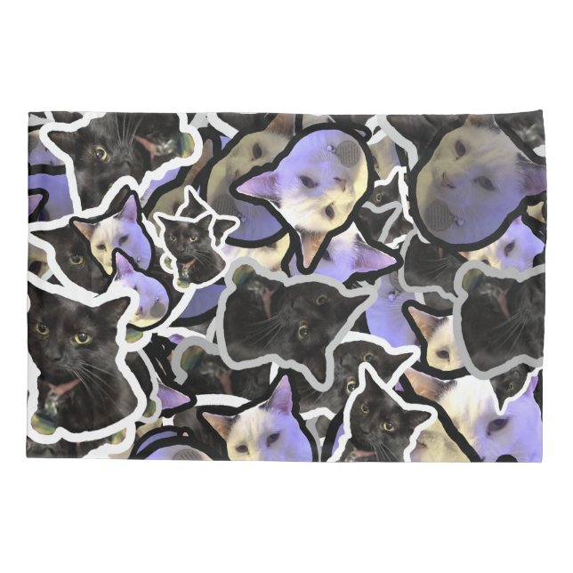 Katzen Pillowcase Kissenbezug (Rückseite)