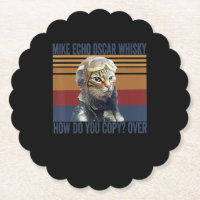 Katzen Pilot Mike Echo Oscar Whisky Kostümgeschenk