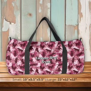 Katzen Pink Camouflage Duffle Bag