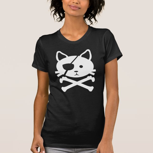 Katzen-Piraten-T - Shirt (Vorderseite)
