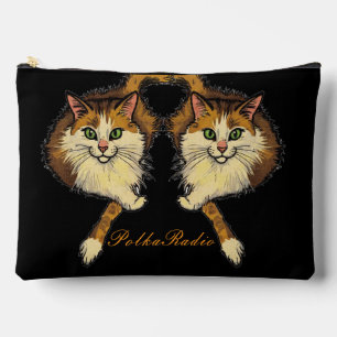 Katzen-Polka-Radio-Print-Make-up-Tasche Zubehörtasche