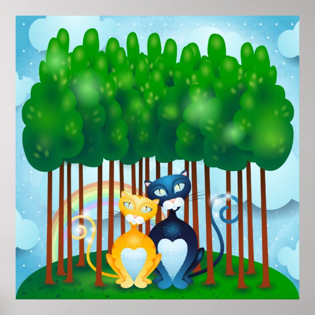 Katzen Poster (Vorne)