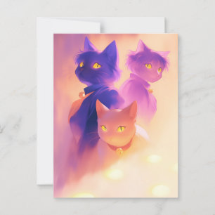 Katzen Postkarte