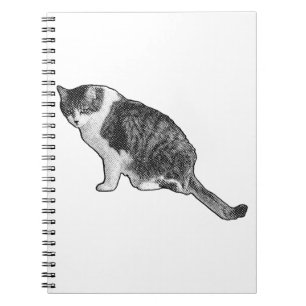 Katzen-Punkt-Notizbuch inspiriert zu spielerischen Notizblock